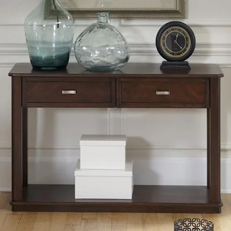 Casual Sofa Table with 2 Drawers